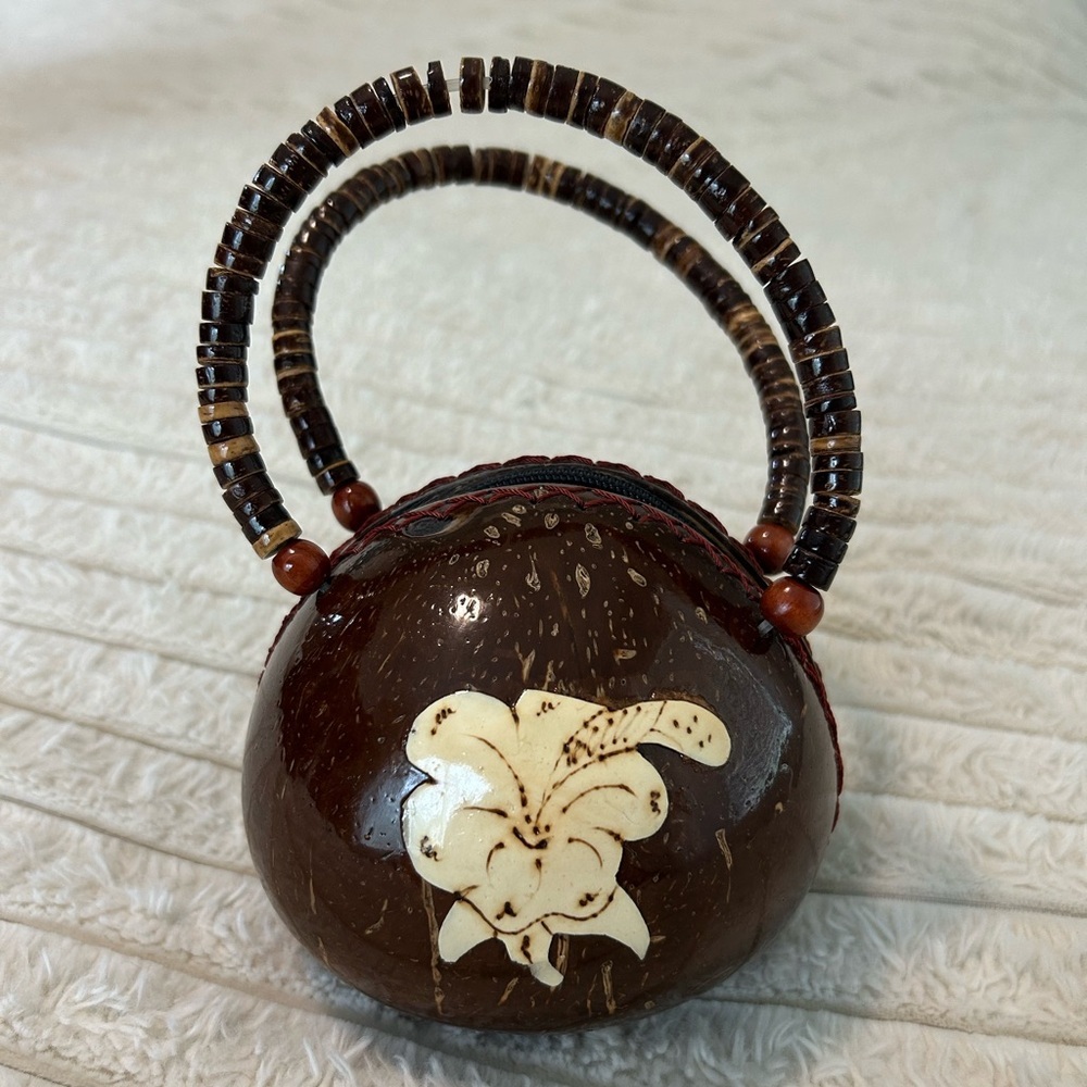 Handcrafted Real Coconut Shell Bag